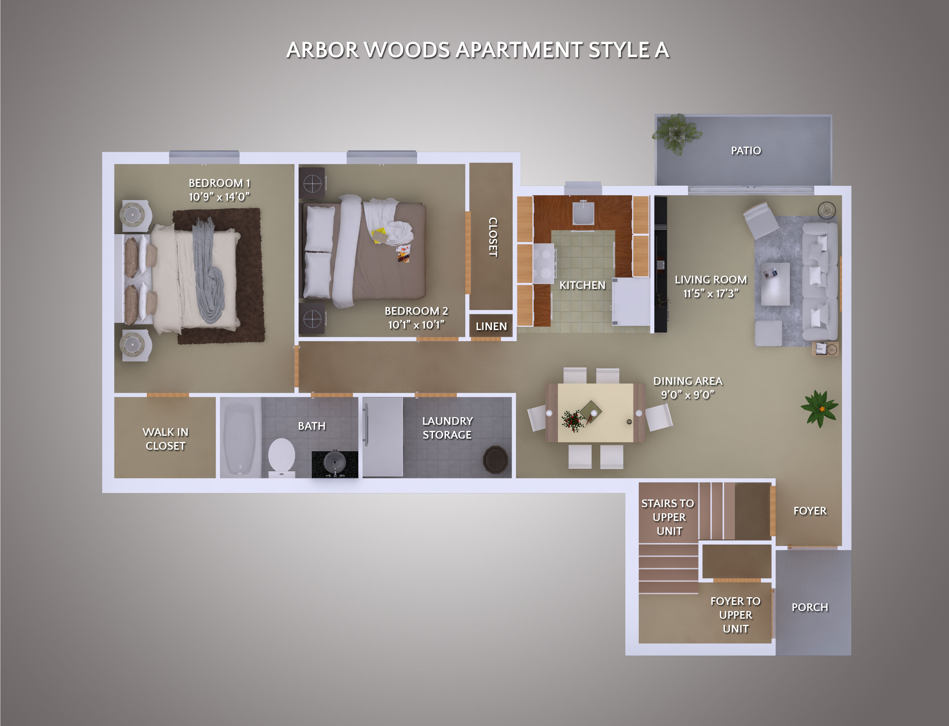 Apartment Style A floor plan
