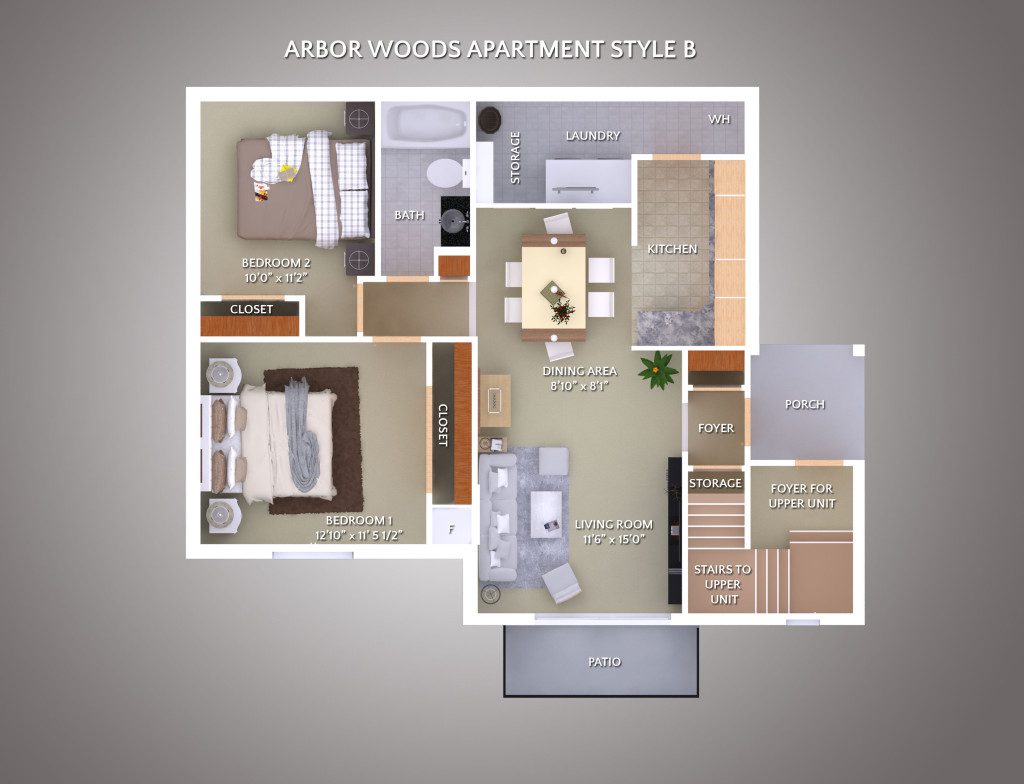 2 Bedroom Apartment Info Livonia, MI Arbor Woods Apartments