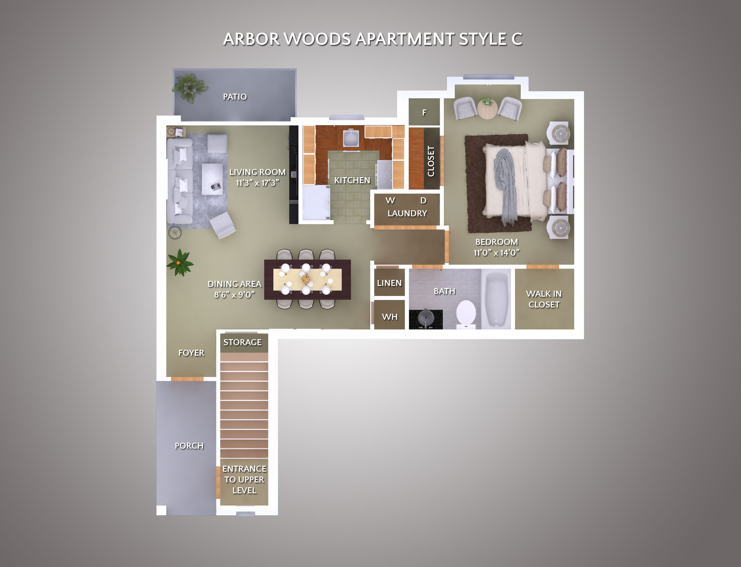 Apartment Style C floor plan